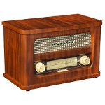 Radio Madison Retro, Bluetooth, acumulator, intrare MP3, maro, Madison