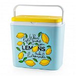 Lada frigorifica ATLANTIC Lemons, 24 litri, Pasiv, Racire, fara BPA, Multicolor, Atlantic