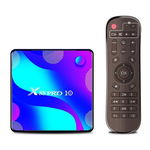 TV Box X88 Pro10, 4K, HDR, Android 10, 2GB RAM, 16GB ROM, Rockchip RK3318, Quad Core, WiFi 5G+2G, Bluetooth 4.0, USB 3.0, Techstar