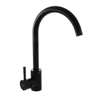 Baterie bucatarie MIXXUS SUS-011 REFL BLACK din otel inoxidabil, Monocomanda, Racorduri incluse