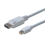 Cablu de la mini Displayport la displayport, lungime,1 m, culoare Alb