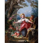 Puzzle D-Toys - Jean-Honore Fragonard: Blind Man's Bluff, 1.000 piese (Dtoys-72702-FR01-(72702)), D-Toys