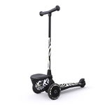 Trotineta copii pliabila, suport jucarie, Highwaykick 2 Lifestyle Zebra, 2 ani +, pana la 50 kg, Scoot Ride, Scoot and Ride