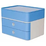 Accesorii birotica Suport cu 2 sertare + cutie ustensile HAN Allison Smart Box Plus - bleu sky