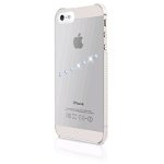White diamonds Husa plastic Sash Ice Blue pentru iPhone 5/5S