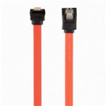 GEMBIRD CC-SATAM-DATA90-0.1M Gembird Serial ATA III 10 cm Data Cable with 90 degree bent metal clips red