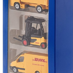 Set vehicule transport Siku, DHL Logistik, 313-6335, 3 ani+, Galben