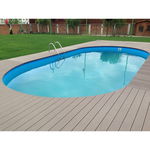 Piscina otel, set complet piscina ovala caribi din otel galvanizat 900x500x150 cm, 10