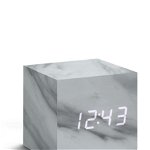 Gingko Design ceas de masă Cube Marble Click Clock, Gingko Design