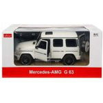 Masina cu telecomanda Mercedes-Benz G63 alb, scara 1: 14, Rastar, 