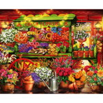 Puzzle Bluebird - Marchetti Ciro: Flower Market Stall, 1.000 piese (70333-P), Bluebird
