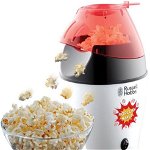 Aparat Popcorn Fiesta 24630-56 1200W  Aer Cald  Capacitate 35-50g Alb, Russell Hobbs