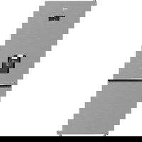 Combina frigorifica Beko B3RCNE564HDXB1, 490 l, Clasa E, AeroFLow, HarvestFresh, Dozator apa, H 192 cm, Argintiu