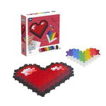 Set de constructie Puzzle pe numere Inimi Plus Plus Constructor 250 piese, Plus Plus