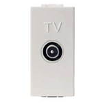 TV OUTLET\nMALE WHITE TERMINATED 75 OHM, Scame