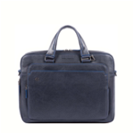 Blue square briefcase, Piquadro