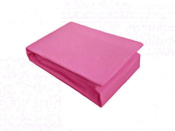 Husa de Pat si 2 Fete de Perna tip Jersey, Fucsia, 160x200 cm (Bumbac 100%), Dormy