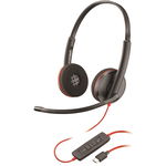 POLY Casca Call Center Plantronics Blackwire C3220, USB-A, Binaural, POLY