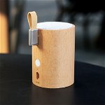 Difuzor Bluetooth / veioză din lemn de fag Gingko Drum, Gingko