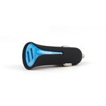 Incarcator Auto 3.4A Mcdodo Dual USB Black Mask Blue (3.4A max total, 2.4A max per port)