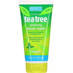 Beauty Formulas Tea Tree Gel de spălare exfoliant pentru față 150 ml, Beauty Formulas