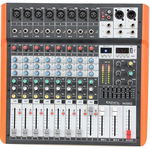 Mixer 8 canale Profesional, cu Egalizator si Efecte, Conexiune USB si Bluetooth, REC, AUX, Casti, Ibiza Sound MX802, Ibiza Sound