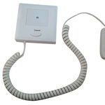 Statie de apelare, putere emisie 20mW, baterie 12Vcc 23A, buton chemare-anulare, 433MHz, cablu spiratal, alb, Y-SC-ANS, Oem