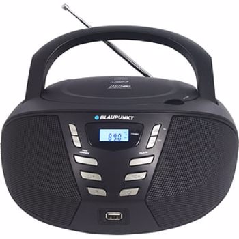 Microsistem Blaupunkt BB5BK, 2 x 1.2 W RMS, FM, CD, MP3, USB, AUX, negru