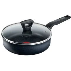 Cratita Tefal XL Force C3853253, aluminiu, invelis antiaderent, negru, 24 cm, 3l Cratita Tefal XL Force C3853253, aluminiu, invelis antiaderent, negru, 24 cm, 3l