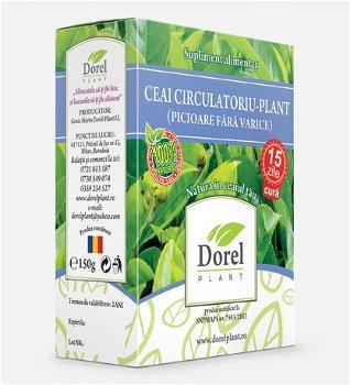 Ceai Circulatoriu-Plant (Picioare fara Varice) Dorel Plant 150 g, Dorel Plant
