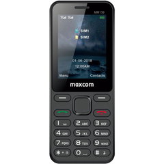 Telefon MaxCom MM139 2.4' 2G Dual SIM black + SIM Prepay, MaxCom