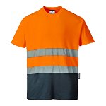 Tricou protectie reflectorizant portocaliu/navy Portwest Hi-Vis Marime XS, Portwest