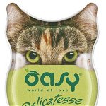 OASY Delicatesse Souffl Pate pentru pisici, cu Pui şi Ou 85g, Oasy