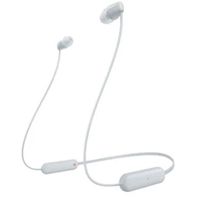 Casti Wireless WI-C100W Intraauriculare Bluetooth USB-C IPX4 Alb, Sony