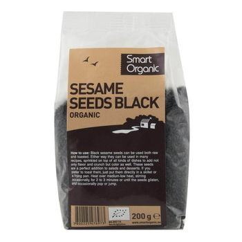 Seminte de susan negru Smart Organic, bio, 200 g, Dragon Superfoods