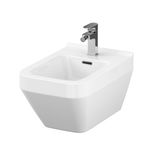 Bideu suspendat Cersanit Crea K114-010, alb, 35.5 x 52 x 33 cm