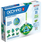 Geomag set magnetic 52 piese Classic Panels green line, 471, Geomag