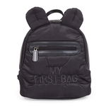 Rucsac pentru copii matlasat Childhome My First Bag Negru, Childhome