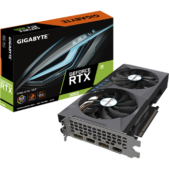 Gigabyte GeForce RTX 3060 EAGLE OC 12G (rev. 2.0) NVIDIA 12 Giga Bites GDDR6