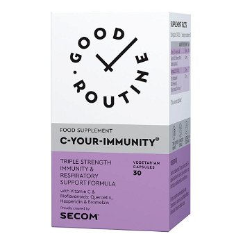 C-Your-Immunity® 30 capsule Good Routine, cu Quercetina, natural, Secom, Good Routine