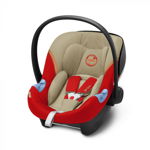 Pachet Scoica auto Cybex Aton M i-Size Autumn Gold cu baza Isofix, Cybex