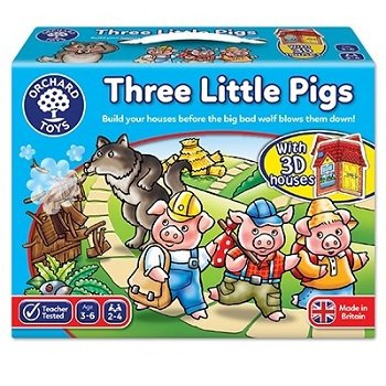 Joc de societate Cei trei purcelusi THREE LITTLE PIGS, Orchard Toys