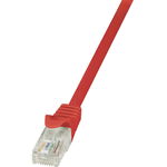 Cablu patchcord gembird, logilink, CAT6 U/UTP EconLine 1,50m rosu, LogiLink