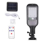 Lampa solara stradala MRG A-JX-516, Panou solar, Cu telecomanda, Negru C399, 