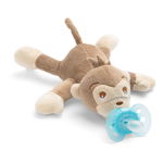 Suzeta cu jucarie Avent Ultra Soft 0-6 luni monkey, Avent