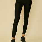 Pantaloni dama cu buzunare LMK192N Negri, 