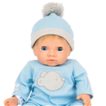 Papusa Tiny Treasure Blond Hair & Blue Bear Outfit (30139) 