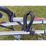 Suport biciclete Menabo Merak Rapid Plus pentru 3 biciclete cu prindere pe carligul de remorcare, Menabo