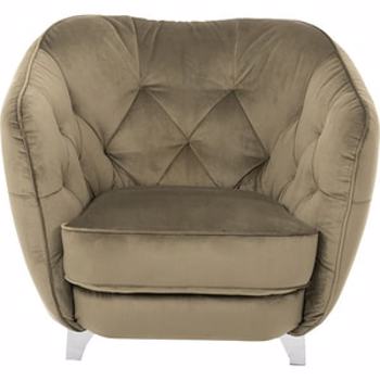 Fotoliu fix Georgia Hochenh Sessel Velvet f608, stofa, Olive
