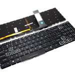 Tastatura Acer Nitro 5 AN515-45-R313 iluminata alb backlit, Acer